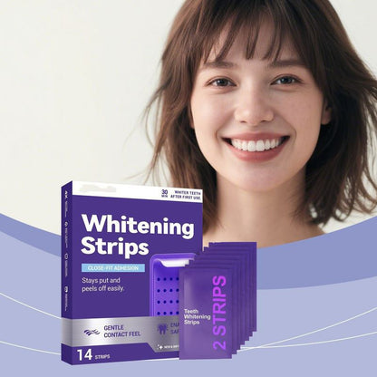 Tiras Blanqueadoras Dentales Purple Shine — Efecto Inmediato con Extractos Vegetales | Sin Sensibilidad