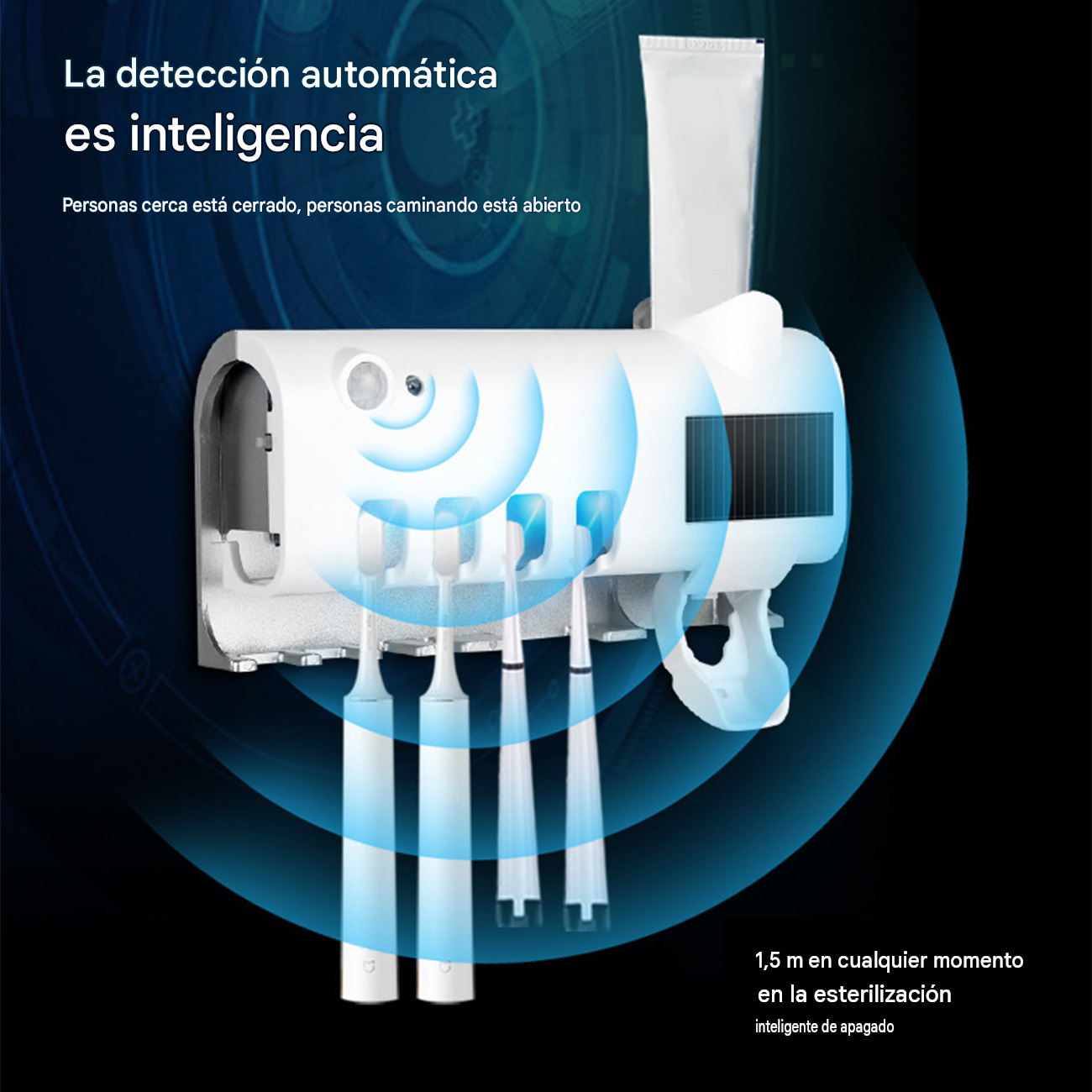 UV20 - Dispensador de Pasta Dental con Esterilizador UV